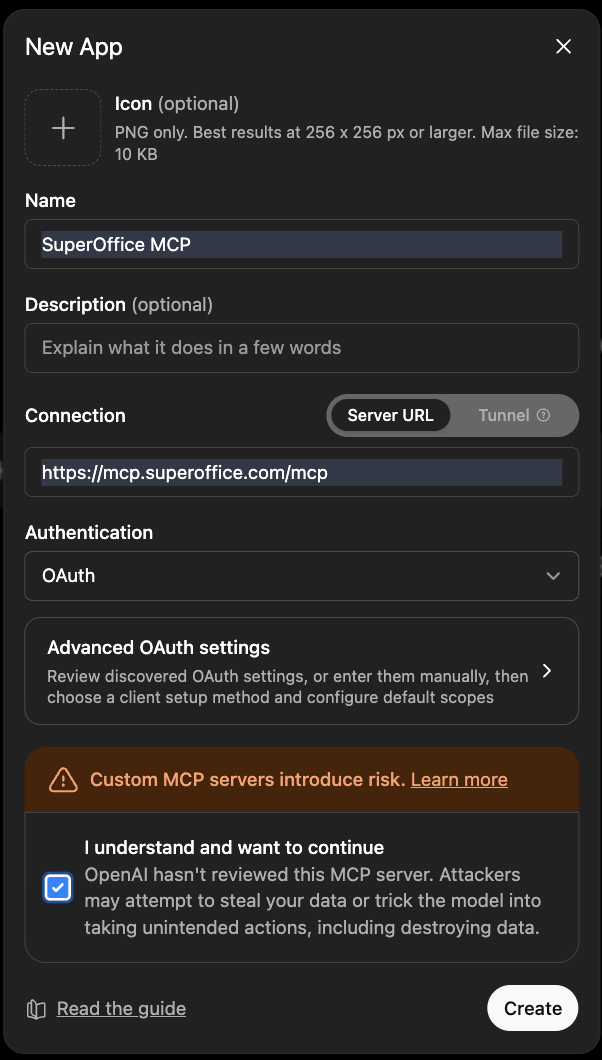 ChatGPT settings — Apps